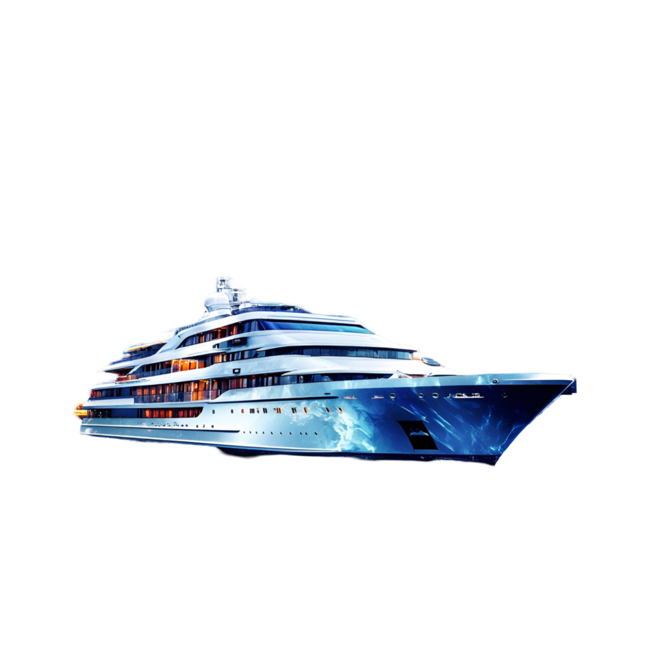 Minimalist Cartoon Boat Floating Transparent Background png
