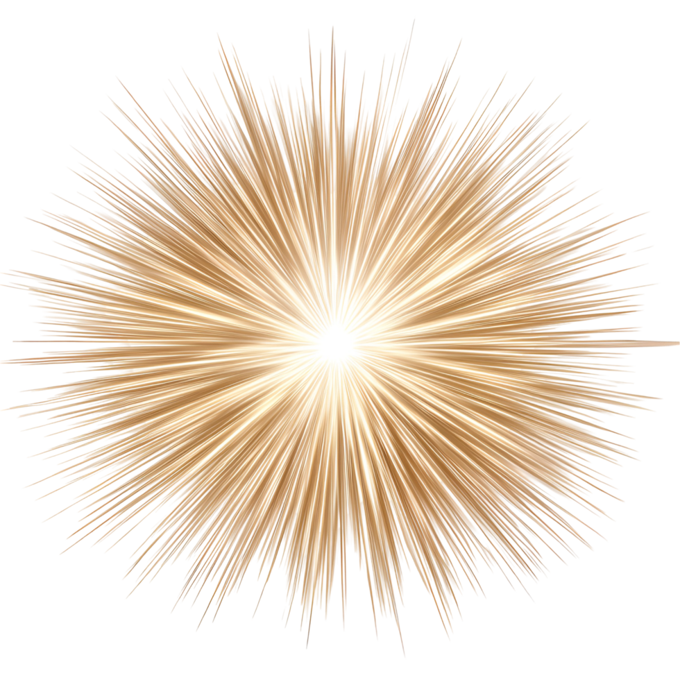 Golden Star Light Glow Sparkle Effect Transparent Background png