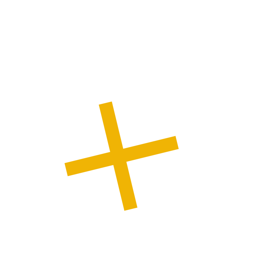 Yellow Doodle Quirky Shape png