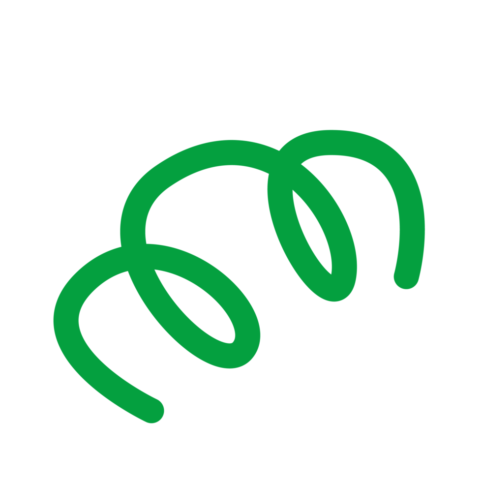 Green Quirky Doodle Shape png
