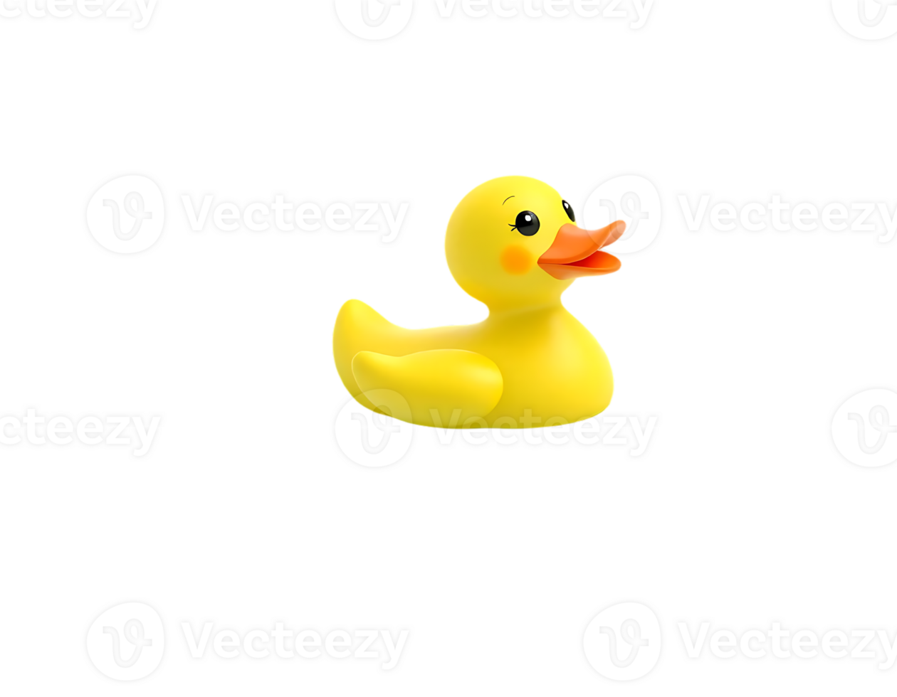 Cute Yellow Rubber Duck Toy png