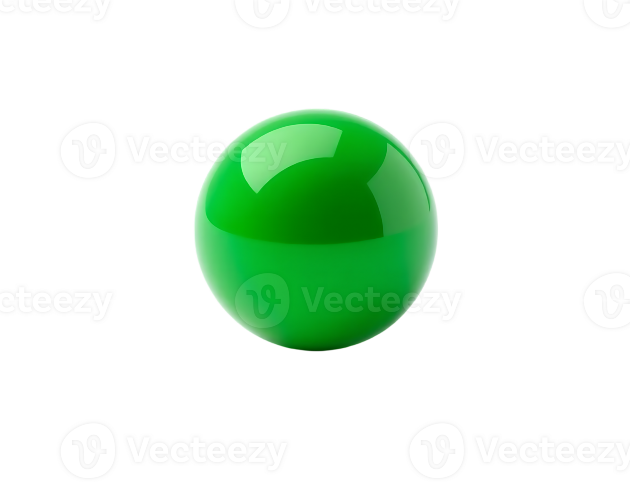 Green Glossy Sphere png