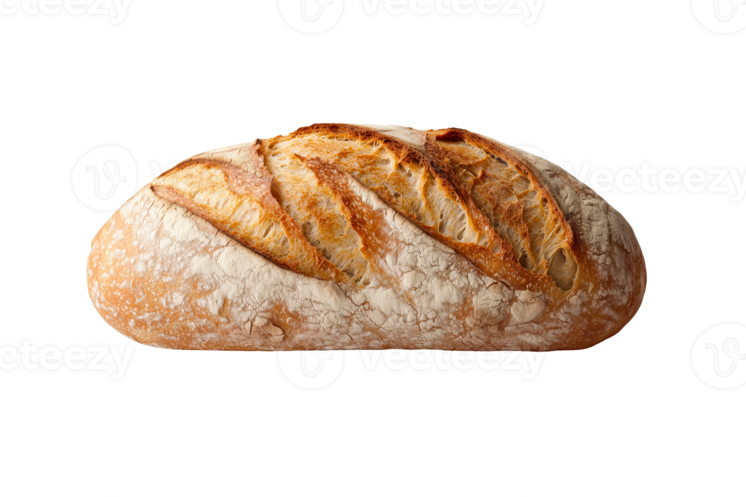 This beautifully crafted artisan bread loaf features a golden crust and a soft, airy interior. Perfect for sandwiches, toasting, or enjoying with butter. png
