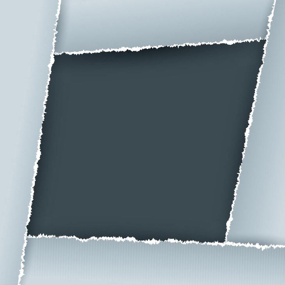 Abstract background with grunge torn paper border design vector