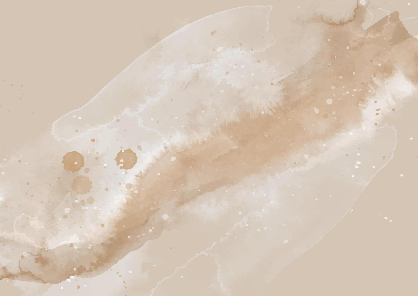 Abstract hand painted watercolour design in neutral colours vector