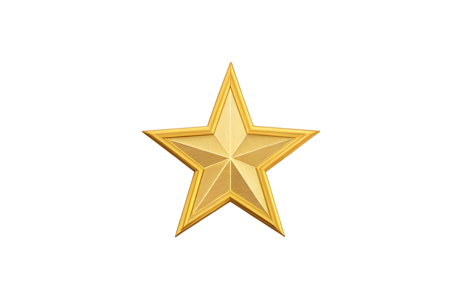 A golden star png