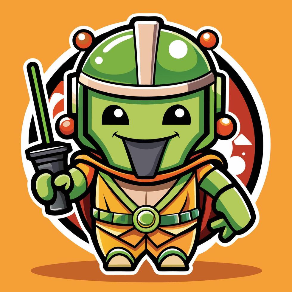Logo Style Boba Tea Maskot with Cartoonish Expressions vector