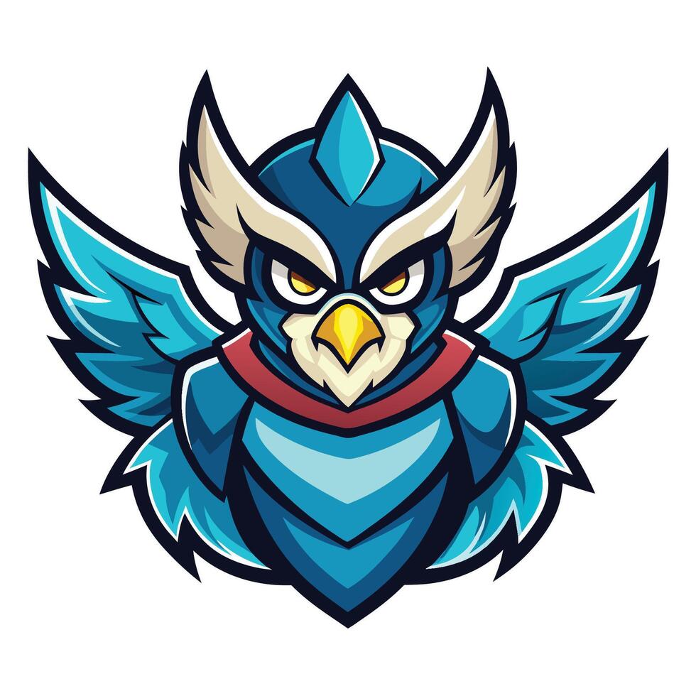 ized Logo Illustration of a Dynamic Mascot Cartoon Wings Design vector