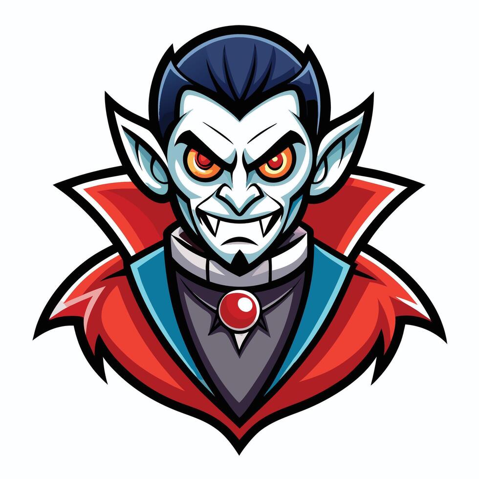 Logo Illustration of a Skull Jiangshi Mascot Driving a Car vector