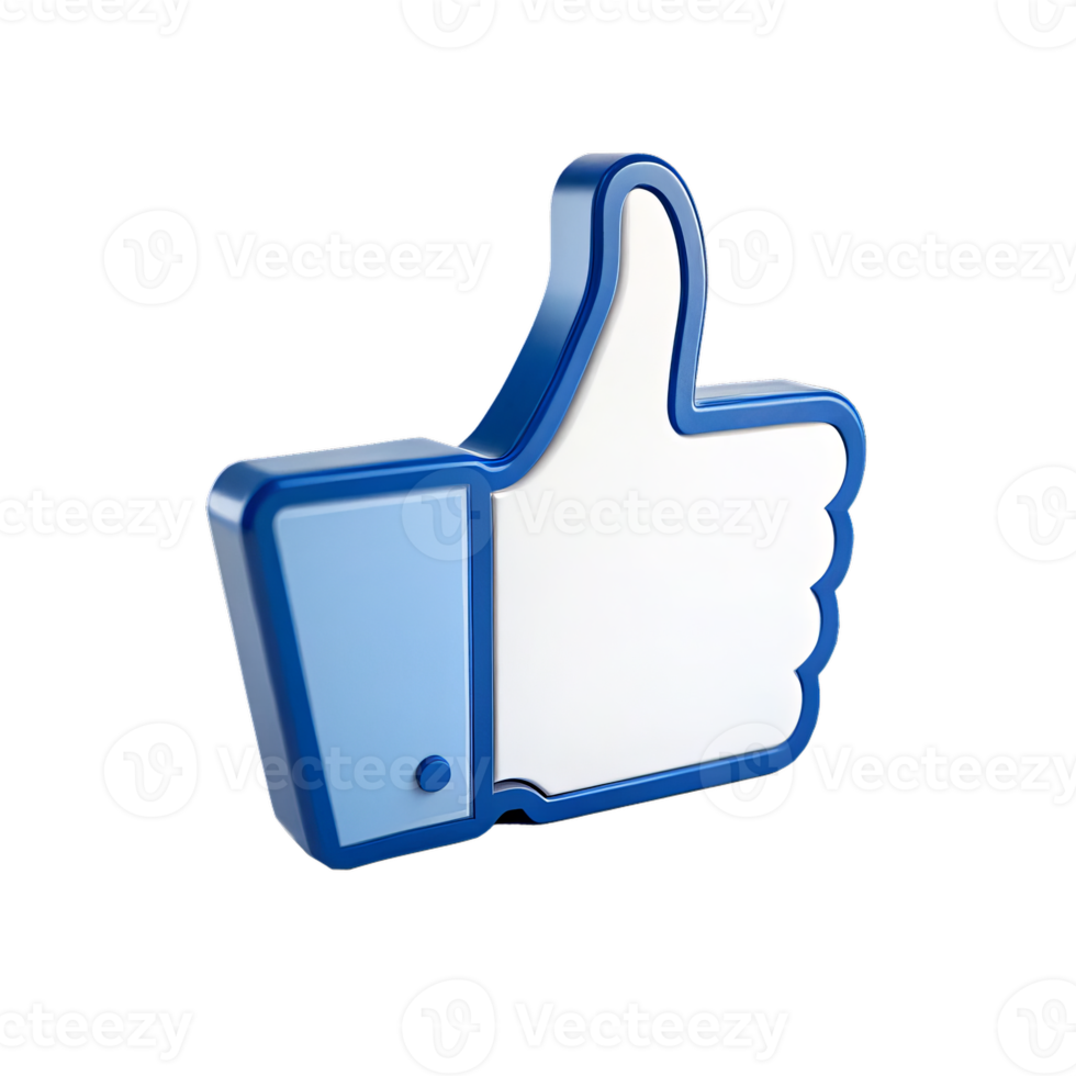 Thumb up icon symbol for social media approval and success png