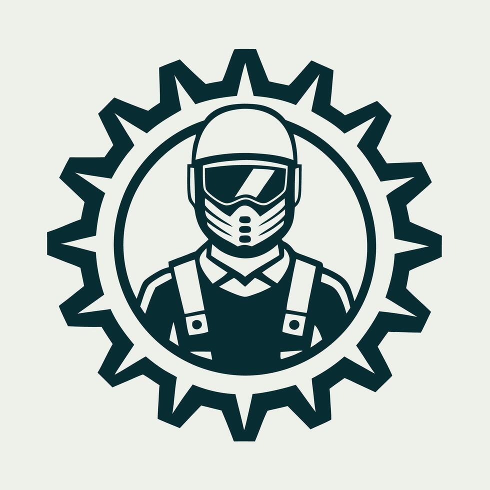 Professional Illustration of Welding Process by Engineer vector