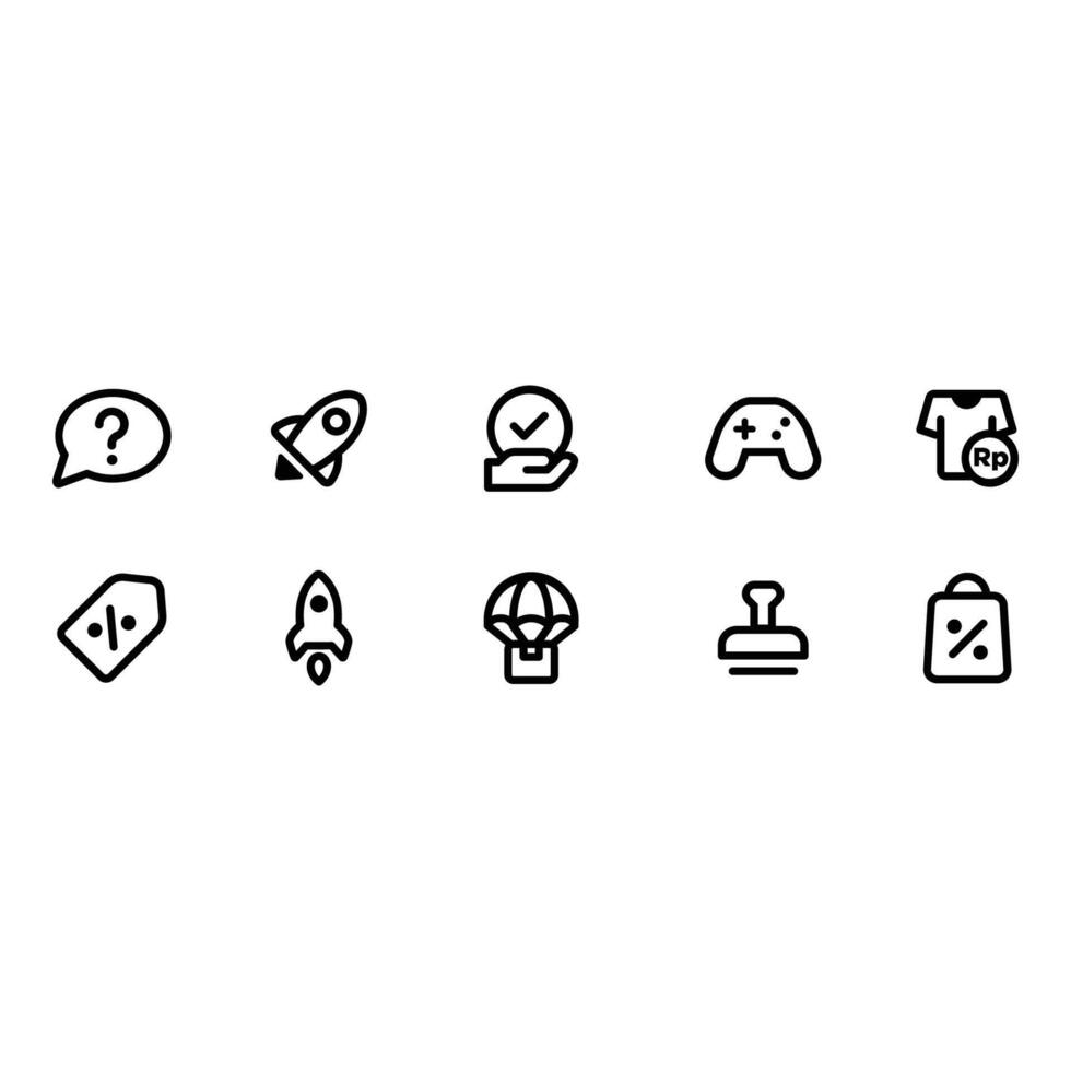 Game Essential Icon Pack vector