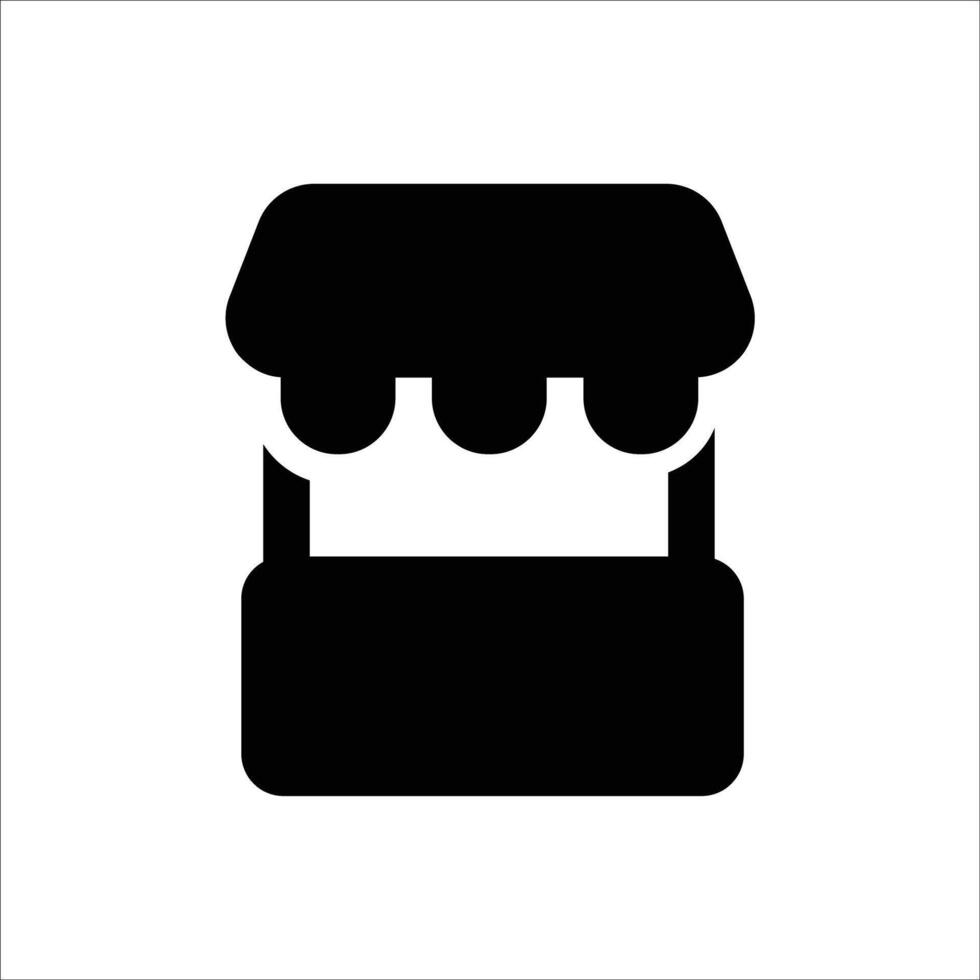Filled Seller Shop Icon vector