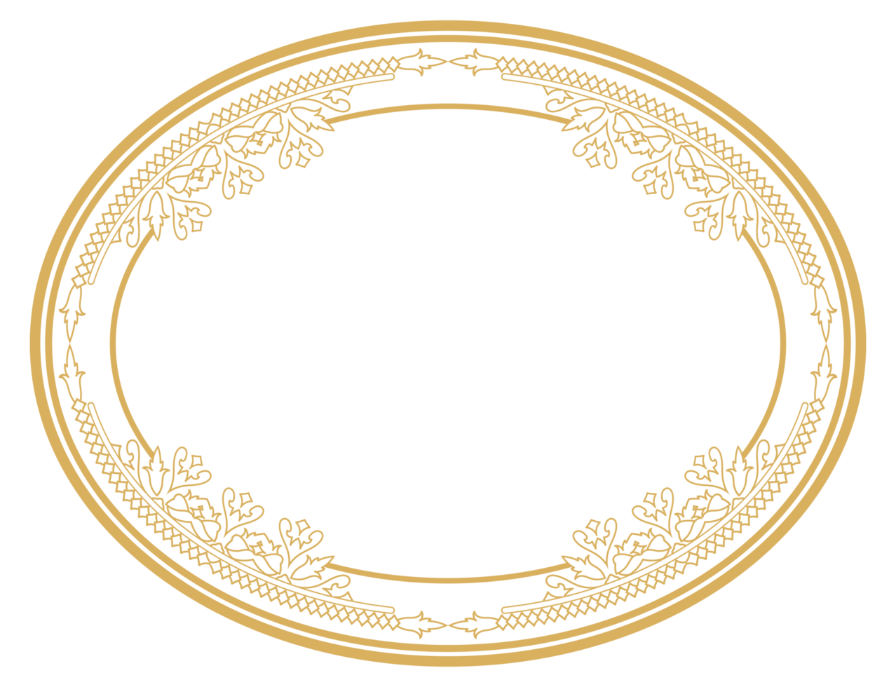 Royal Ornamental Frame with Abstract Flourish and Decorative Calligraphy. png