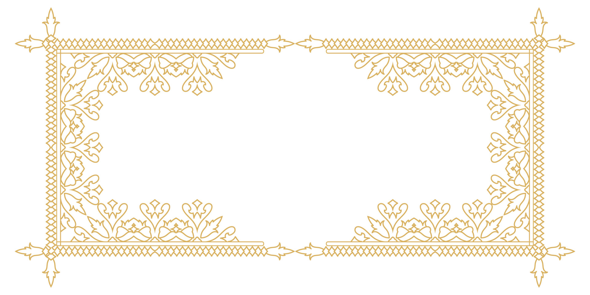 Decorative Frame with Abstract Flourish and Ornamental Calligraphy. png