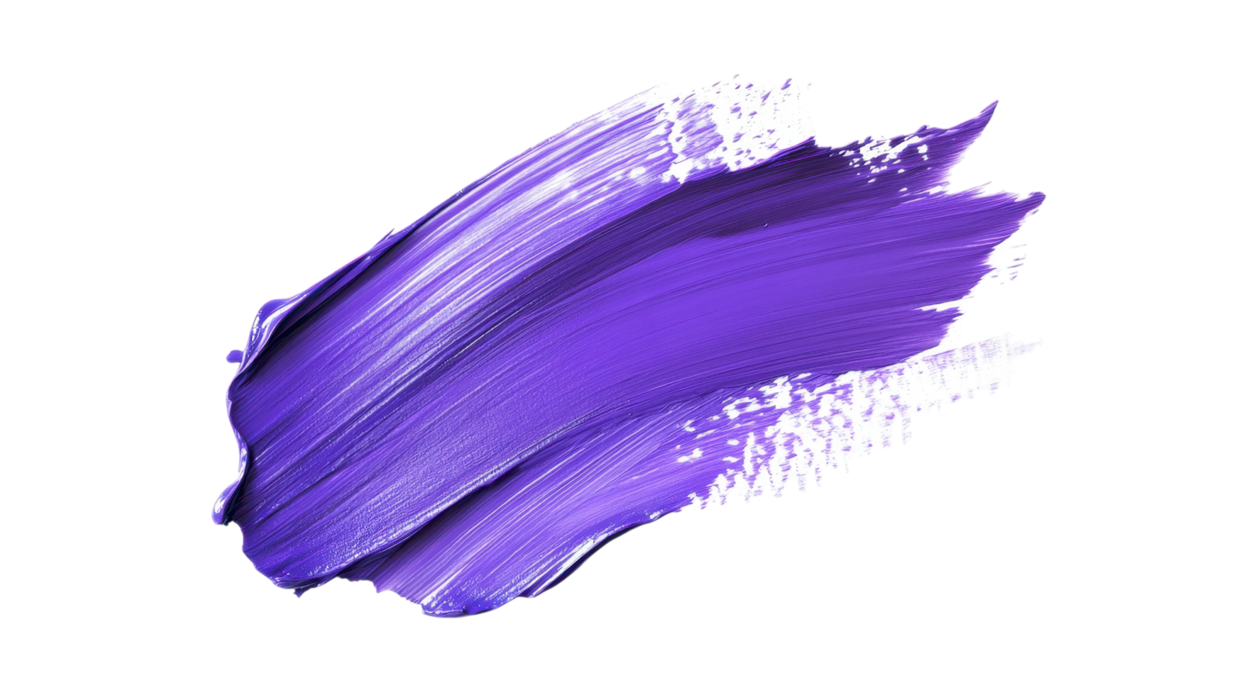 Purple brushstroke with smooth texture isolated on a transparent background png
