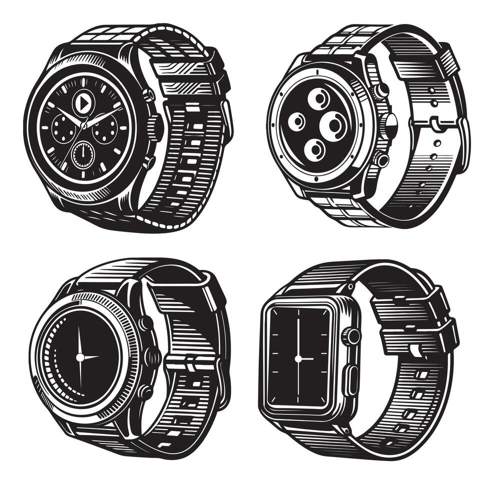 Smartwatch modern design vector