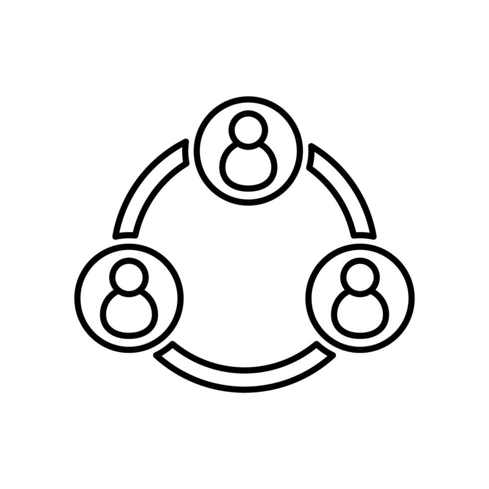 meet icon simple vector