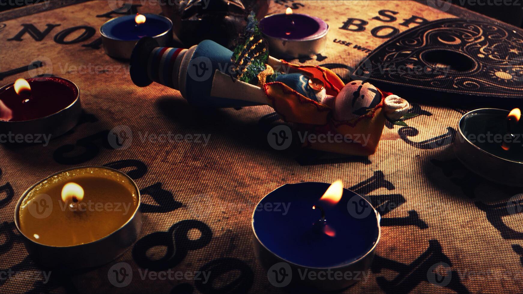 Witchcraft Ouija Board and Voodoo Magic Doll 18 photo