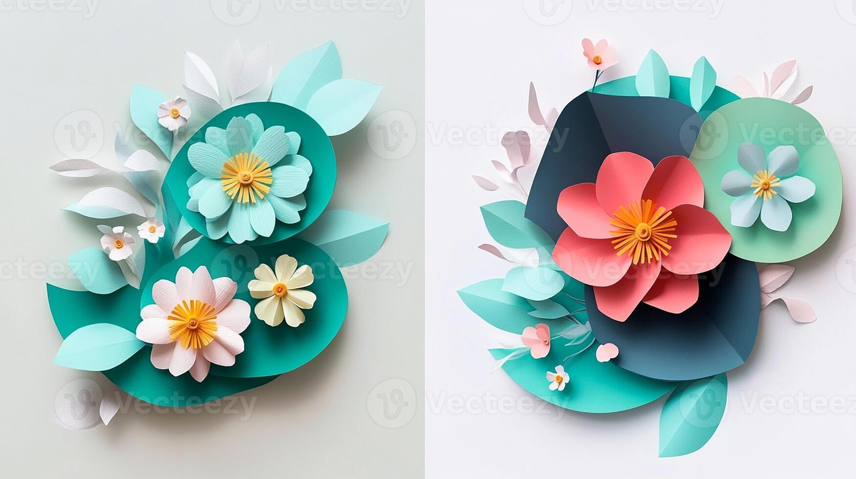Handmade Floral Craft in Vibrant Colors photo