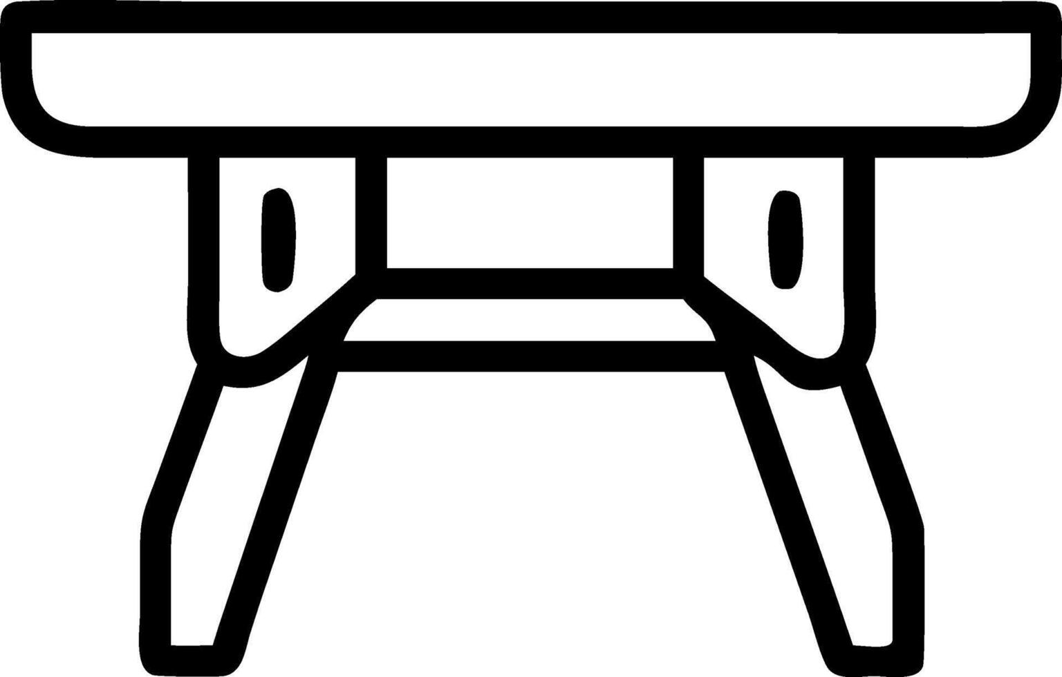 Folding Wooden Table Design with Space-Saving Functionality vector