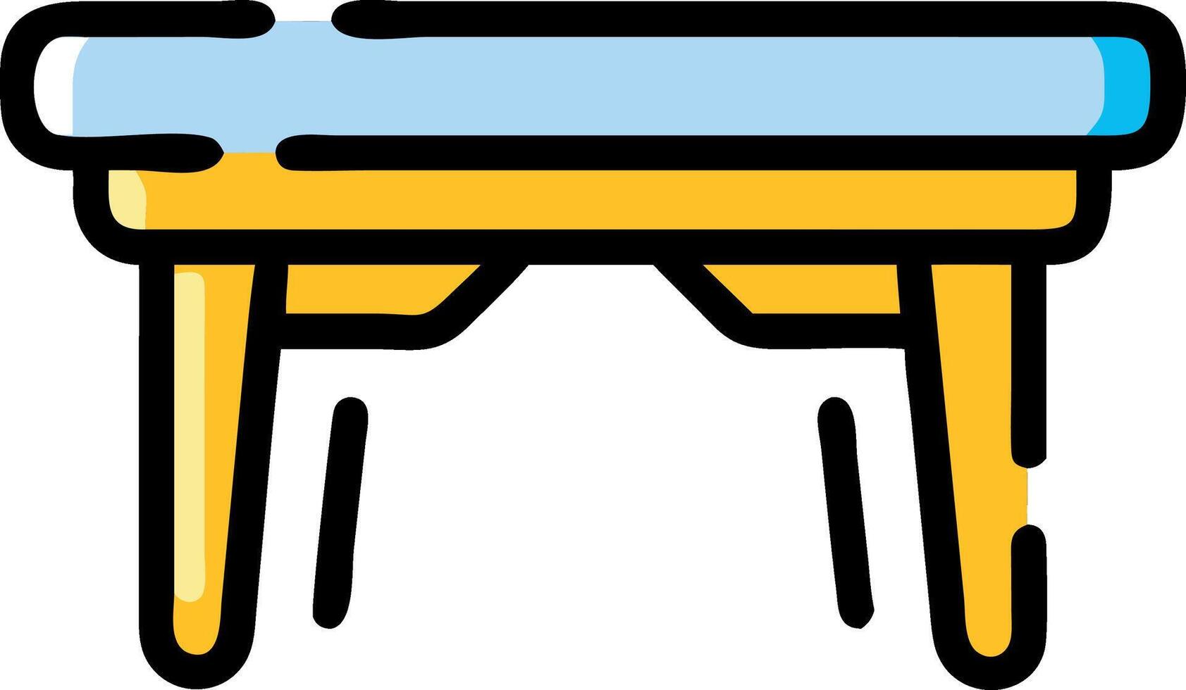 Large Wooden Dining Table Design with Family-Friendly Features vector