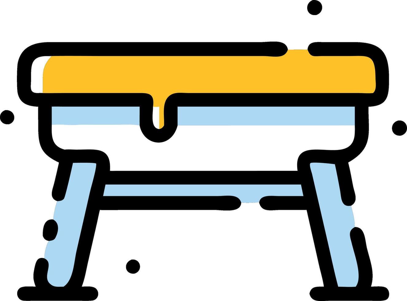 Modern Wooden Table Design with Sleek and Contemporary Look vector