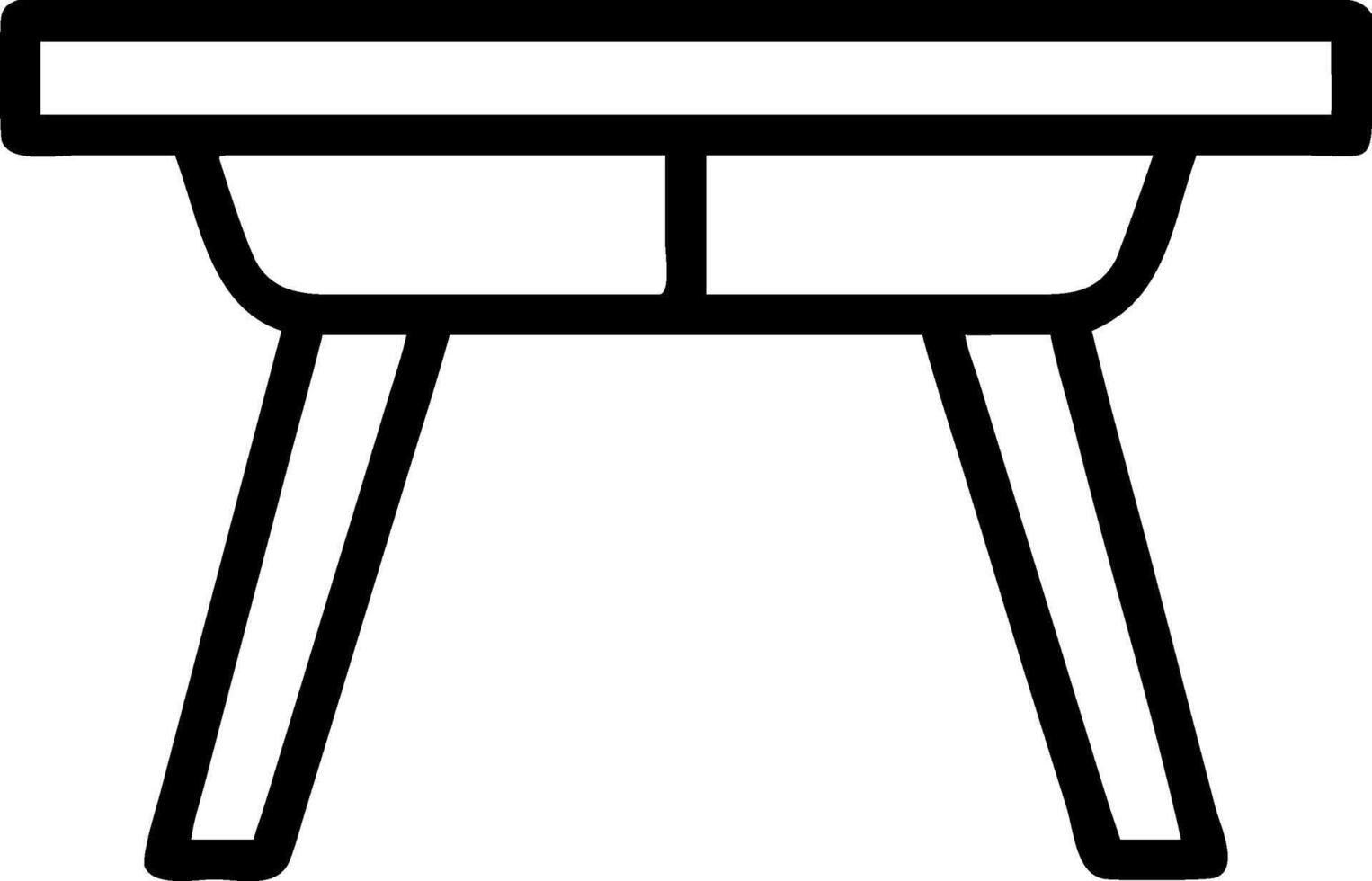 Elegant Wooden Table Design with Curved Edges and Luxurious Finish vector