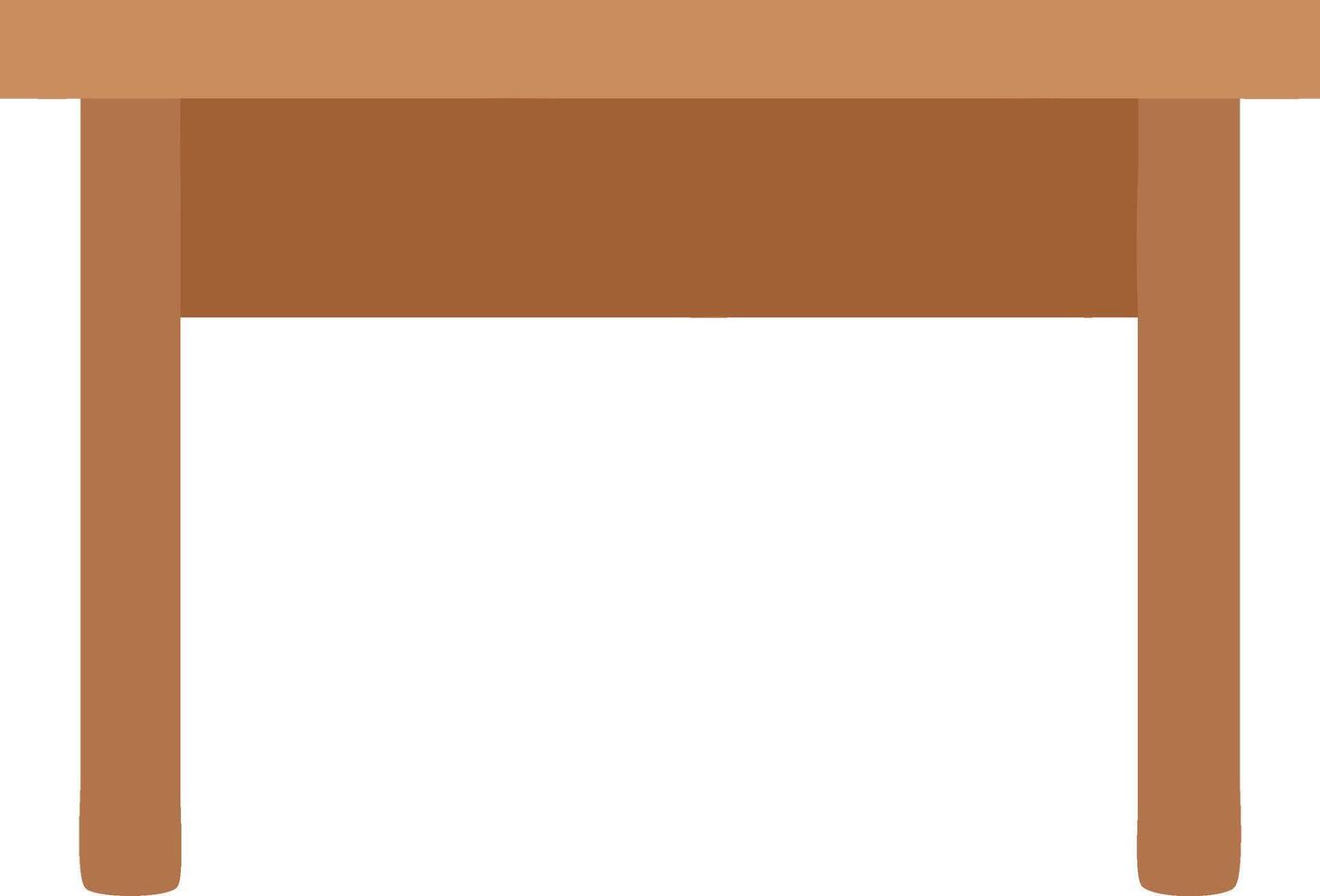 Minimalist Wooden Table Design with Clean Lines and Simple Shape vector