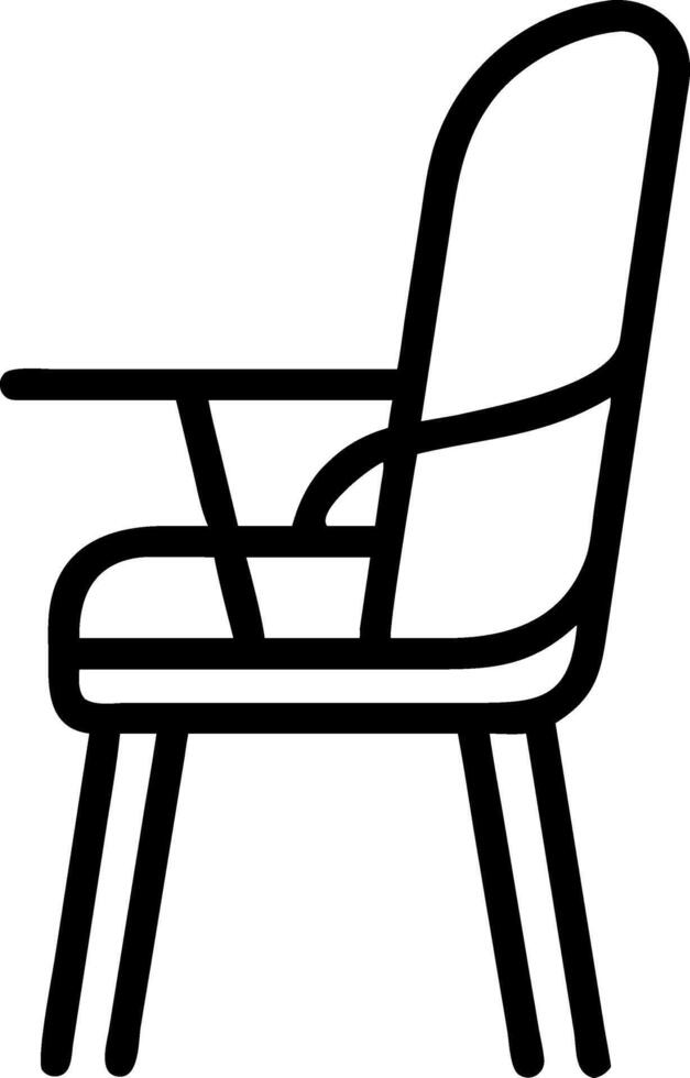 Modern Wooden Chair Design with Sleek, Contemporary Style vector