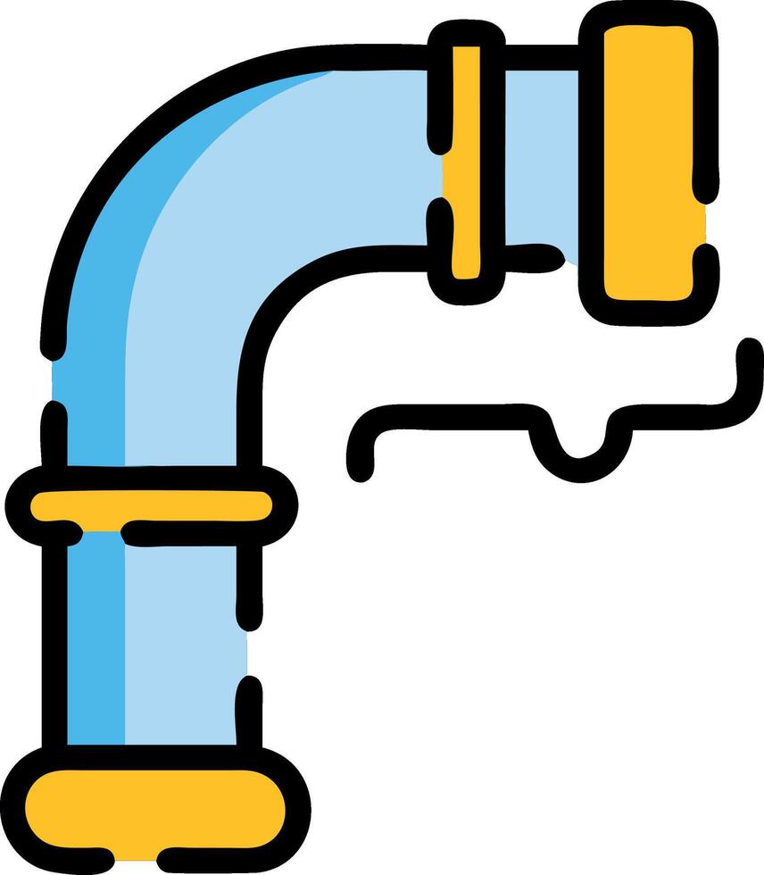 Industrial Water Pipe Design with Modern and Functional Aesthetic vector