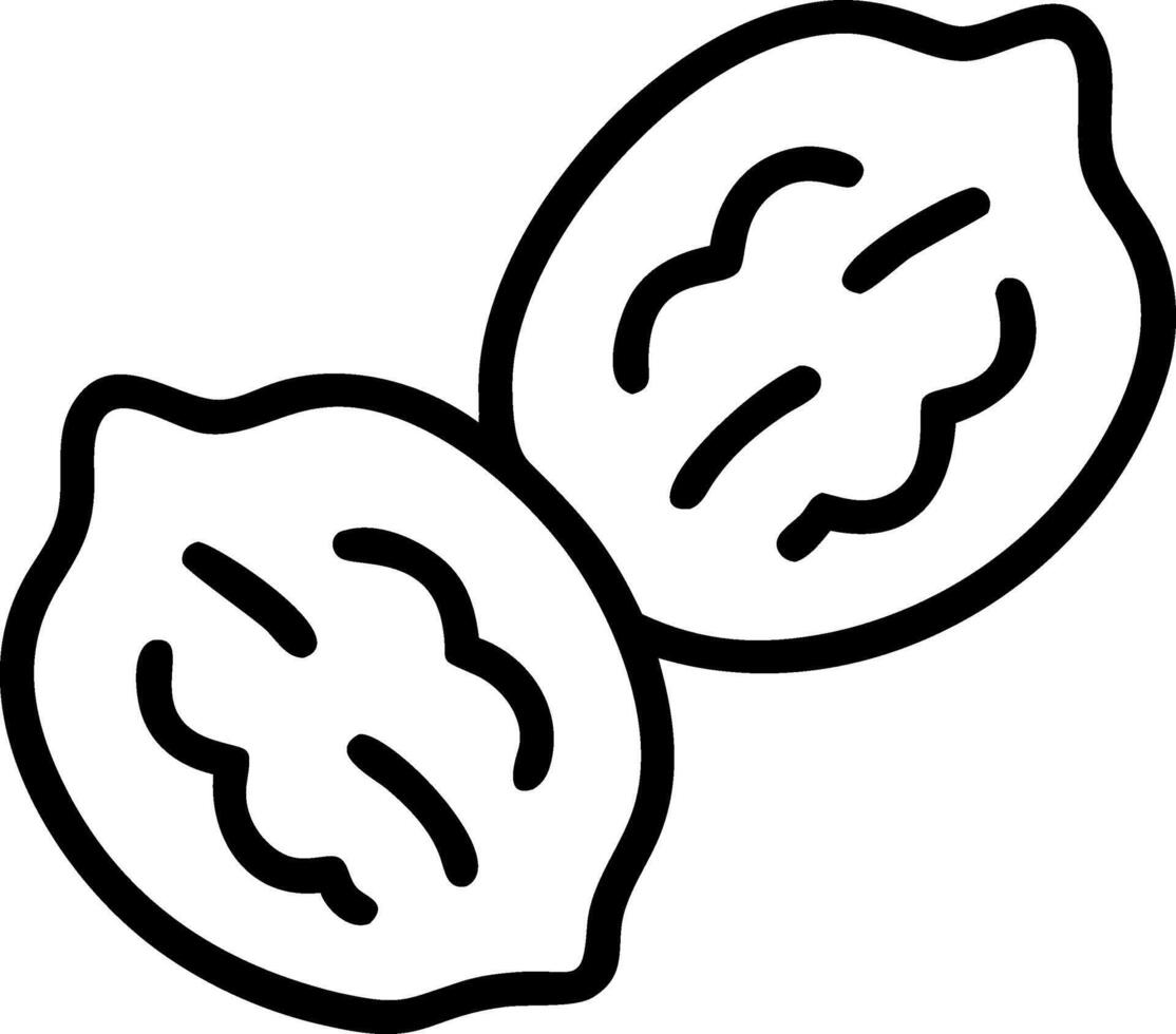 Nutcracker-Inspired Walnuts Design with Strong Lines and Bold Shapes vector