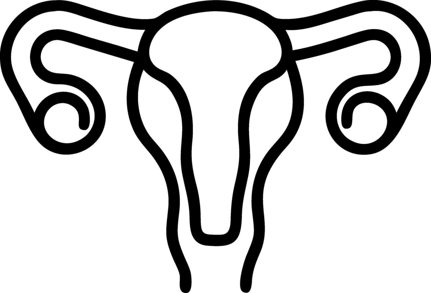 3D Uterus Design with Realistic Shading and Depth vector