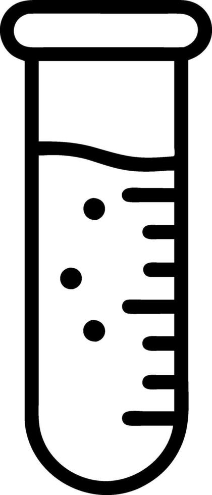 Monochrome Test Tube Design with High-Contrast Black-and-White Art vector