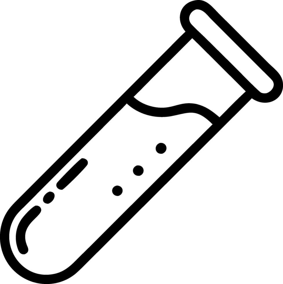 Vintage Test Tube Design with Retro Laboratory Aesthetic vector