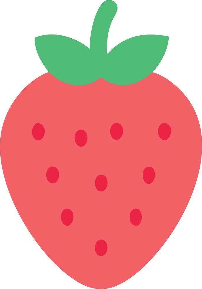 Minimalist Strawberry Design with Clean Lines and Simple Shapes vector