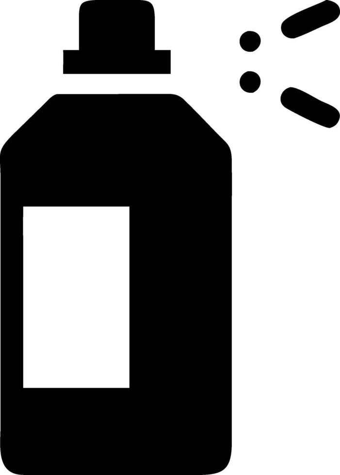 Monochrome Spray Paint Can Design with Black-and-White Contrast vector