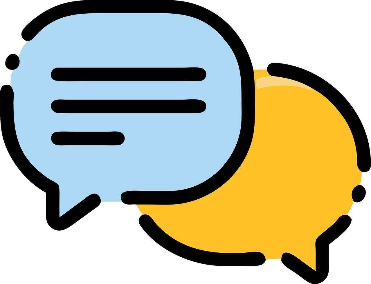 Hand-Drawn Speech Bubble Design with Sketchy Edges and Artistic Touch vector