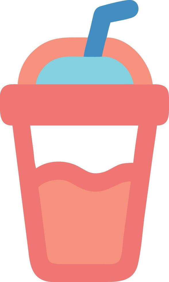 Cartoon Smoothie Design with Exaggerated Features and Bright Tones vector