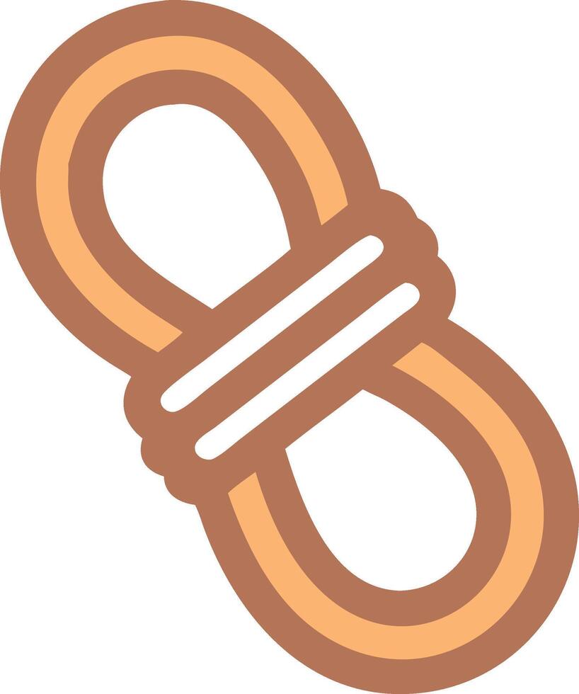 Decorative Rope Design with Bold Colors and Intricate Braiding vector