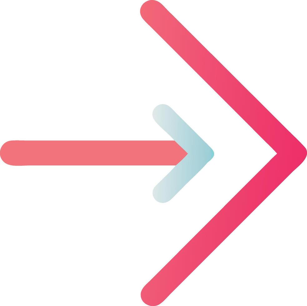 Bold Right Arrow Design with Thick, Geometric Shape and Strong Contrast vector