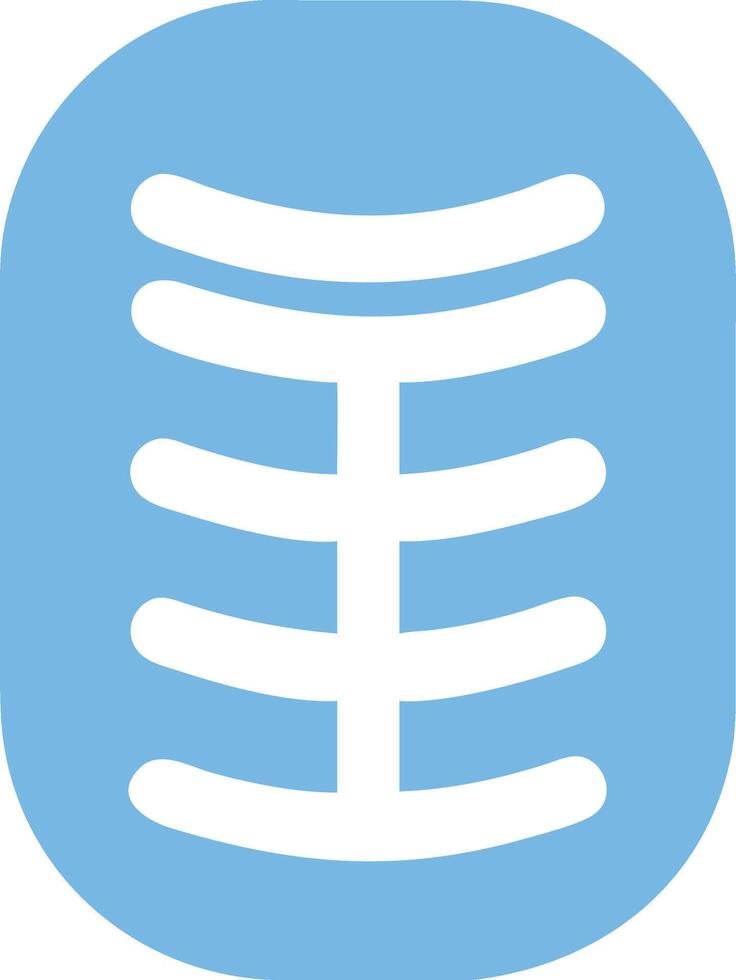 Intricate Rib Cage Design with Detailed Bone Structure and Anatomical Precision vector