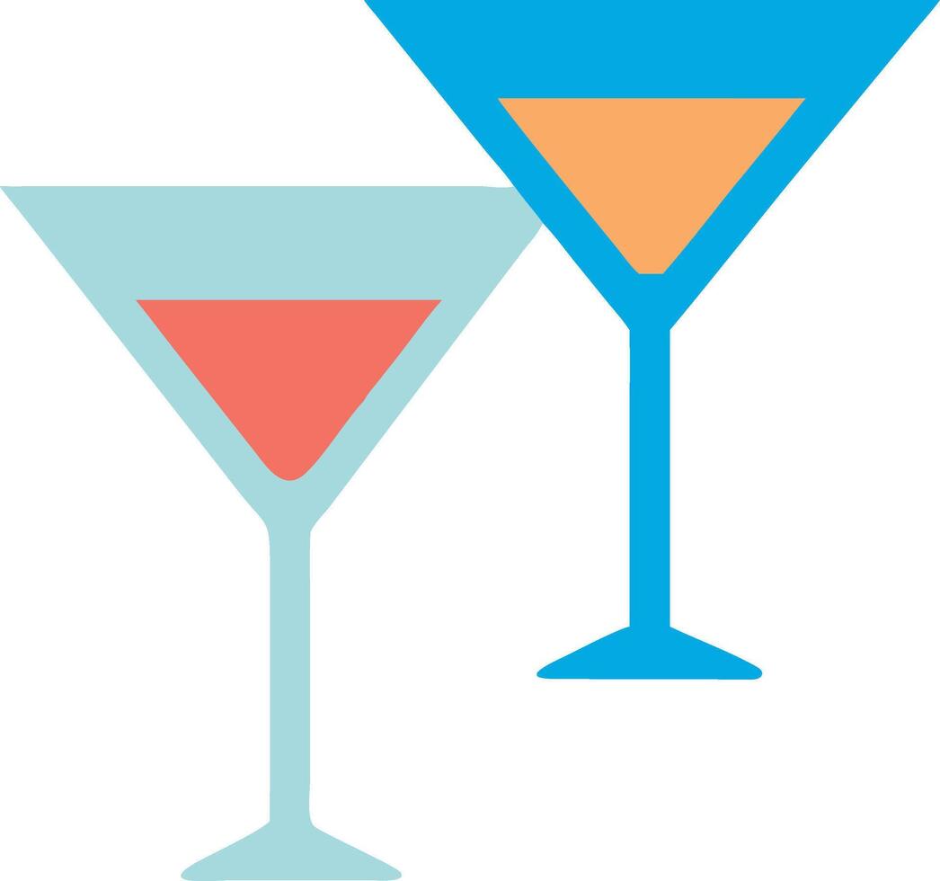 Handcrafted Martini Glass with Unique Sculpted Base vector