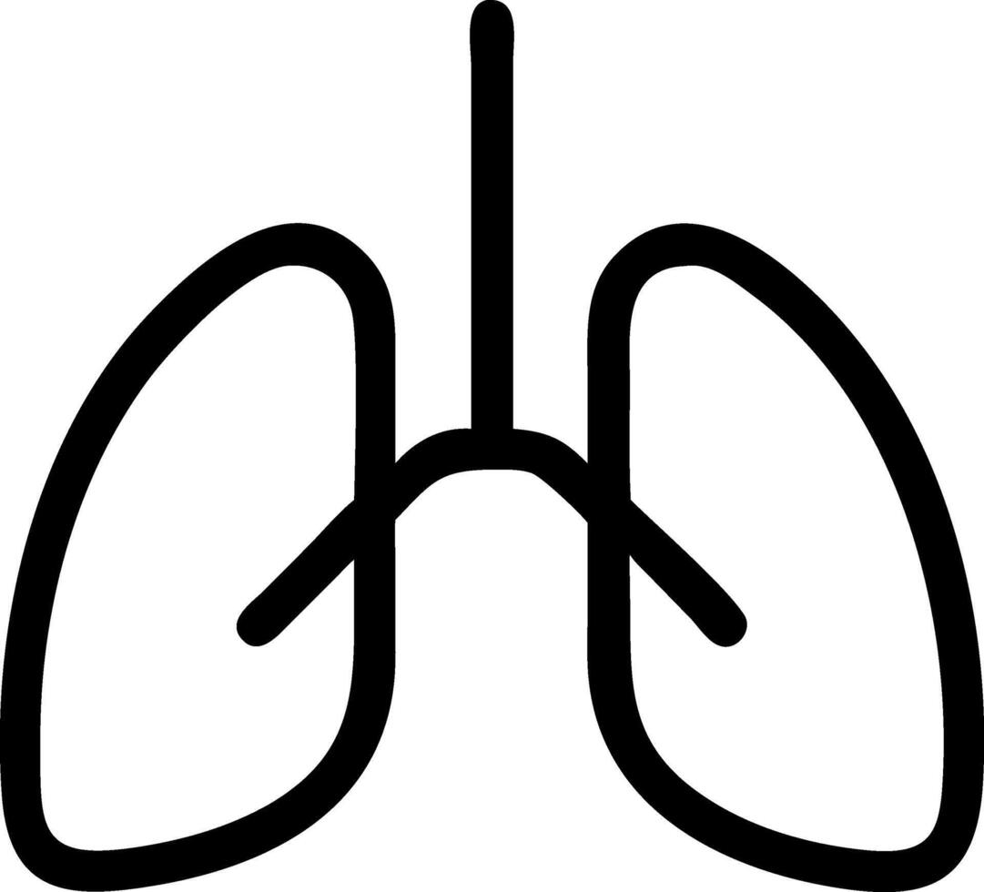 Artistic Lungs Design with Bold Color Gradients vector