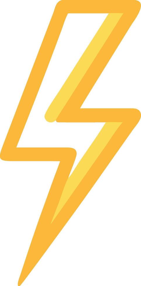 Elegant Lightning Bolt with Subtle Gradient Effects vector