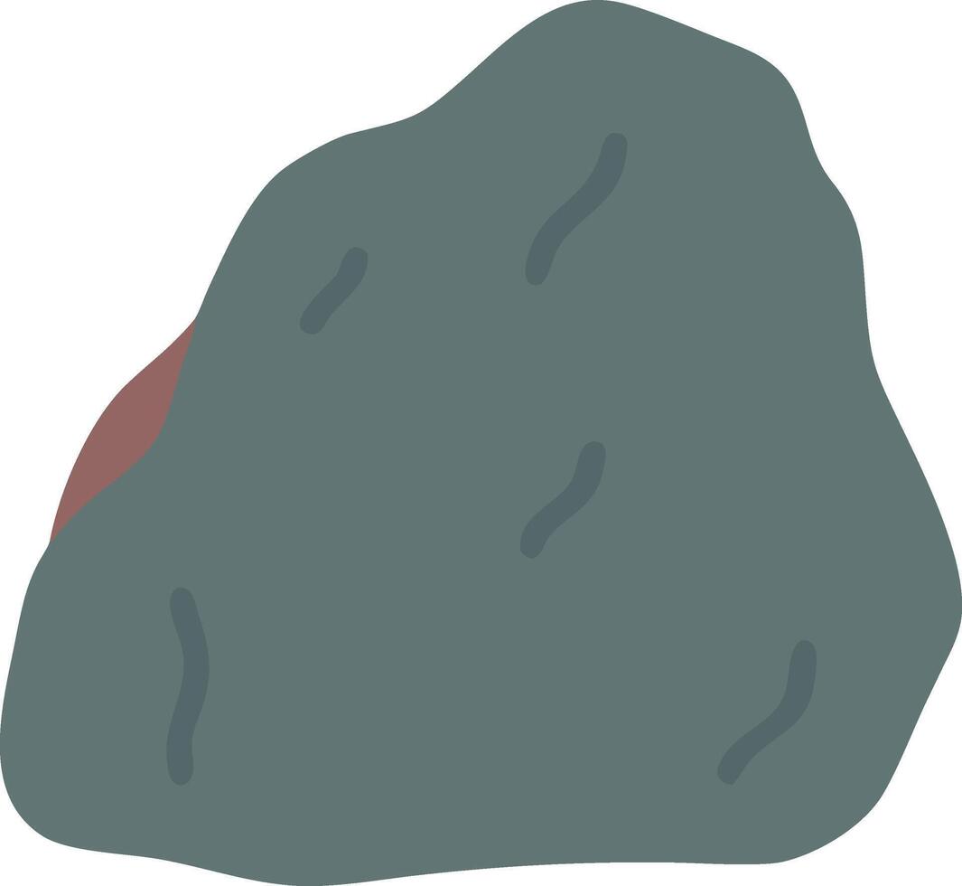 Majestic Large Rock with Natural Weathered Texture vector