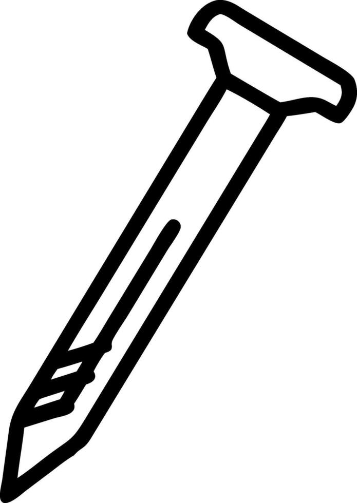 Customizable Iron Nail with Intricate Detailing vector