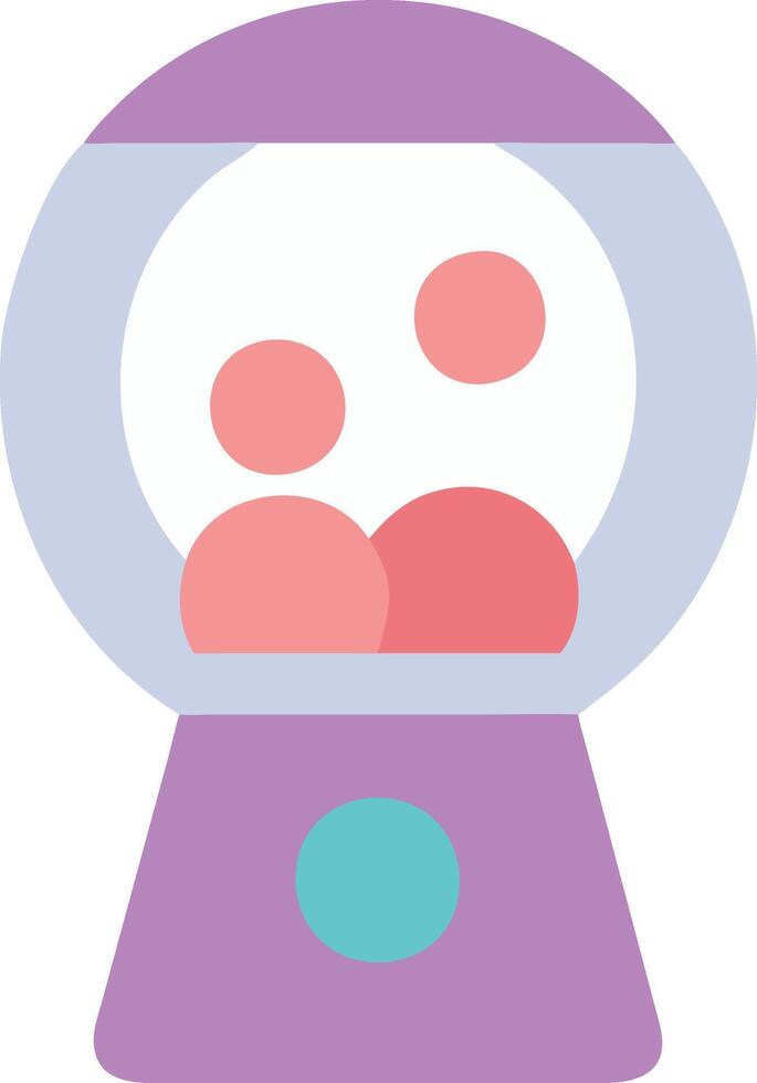 Industrial-Style Gumball Machine with Exposed Elements vector