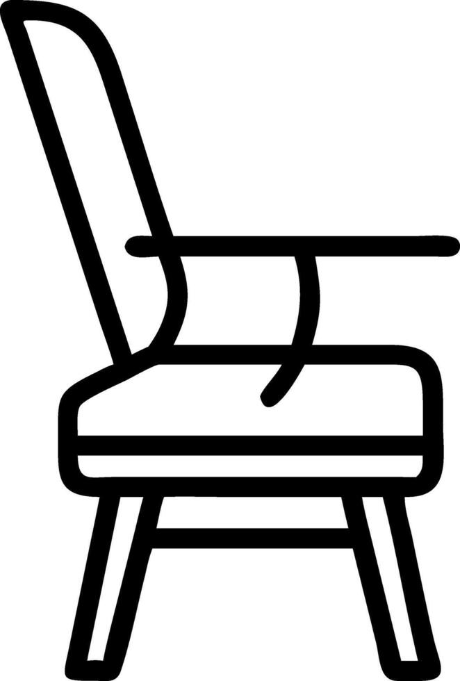 Outdoor Wooden Chair with Weather-Resistant Finish vector