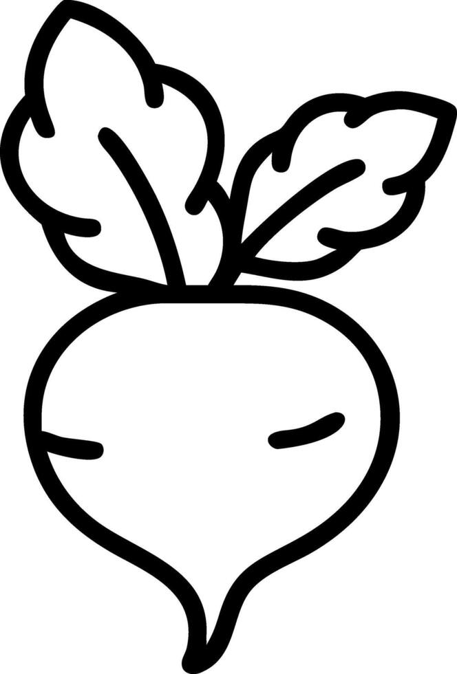 Golden Turnip with a Fantasy Glow vector